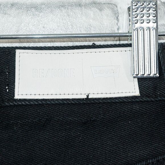 RE/DONE x Levi's size 24 2-Tone Black White Denim Jeans Vintage stained - Picture 9 of 10